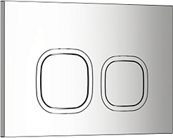 Ceruttispa Клавиша смыва CR01CH хром – фотография-1