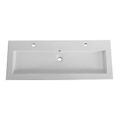 Cezares Мебельная раковина 121/46 CZR-8070-120-1-2 белая глянцевая – фотография-2