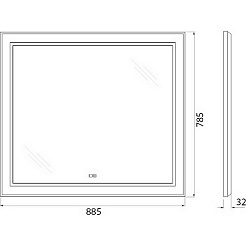 BelBagno Зеркало Kraft 88 SPC-KRAFT-885-785-TCH-WARM – фотография-8