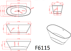 Frank Акриловая ванна 170х75 F6115 white – фотография-8