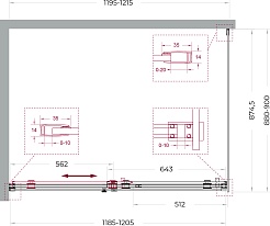 BelBagno Душевой уголок Soft Close-2 SOFT_CLOSE-2-AH-1-120/90-C-Cr 120x90 профиль хром стекло прозрачное – фотография-12