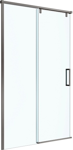 BelBagno Душевая дверь в нишу Soft Close-1 SOFT_CLOSE-1-BF-1-120-C-GM 120x200 профиль оружейная сталь стекло прозрачное – фото-1