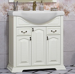 Opadiris Тумба под раковину Риспекто 80 слоновая кость – фотография-1