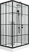 Niagara Душевая кабина Standart 100x80 R черная