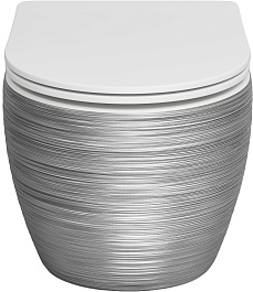 Grossman Унитаз подвесной Color GR-4411SWS серебро – фотография-2