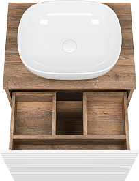 Brevita Мебель для ванной Dakota 60 дуб галифакс олово/белая – фотография-6