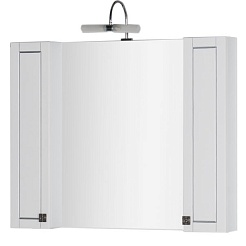 Aquanet Мебель для ванной "Честер 105" белый/серебро – фотография-12