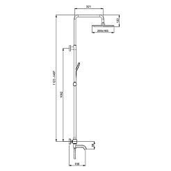 Gappo Душевая стойка G91 G2491-8 белая – фотография-4
