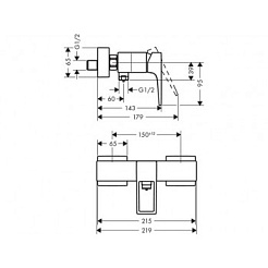 Hansgrohe Смеситель Metropol 74560000 для душа – фотография-2