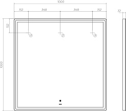 Vigo Зеркало Roberta Classic 1000 – фотография-6