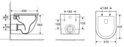 WeltWasser Унитаз подвесной MERZBACH 043 MT-WT белый матовый – фотография-2