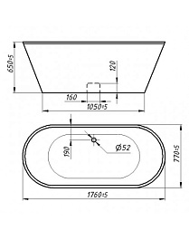 Фэма Ванна из литьевого мрамора Грация – фотография-3