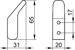 Keuco Крючок Collection Moll 12715 хром – фотография-2
