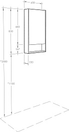 Акватон Мебель для ванной Сканди Doors 45 белая – фотография-23
