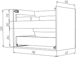 Водолей Тумба с раковиной Адель 80 подвесная горный камень – фотография-15
