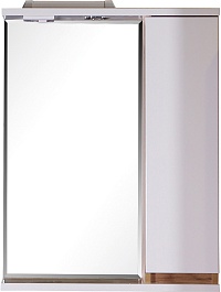 ASB-Mebel Мебель для ванной Марко 60 2.0 белая/дуб золотой – фотография-9