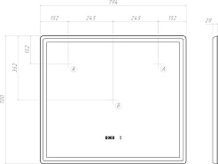 Vigo Мебель для ванной Yuma 800-2-0 белый/дуб давос – фотография-28