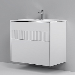 Am.Pm Тумба под раковину Func 80 подвесная белая матовая – фотография-2