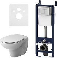 Am.Pm Унитаз подвесной Sense IS301.741700 в комплекте с инсталляцией
