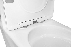 Azario Унитаз-моноблок Avanti AZ-6203 безободковый с бачком с сиденьем микролифт белый – фотография-13