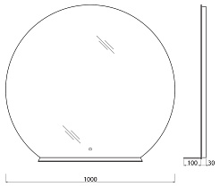 BelBagno Зеркало SPC-RNG-1000-LED-TCH-MENS – фотография-6