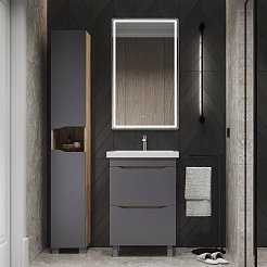 Vigo Мебель для ванной Wave 600-0-2 дуб золотой – фотография-2