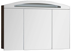 Aquanet Зеркальный шкаф "Тренто 120" венге – фотография-1