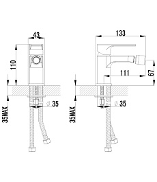 Lemark Смеситель "plus Grace LM1508C" для биде – фотография-2