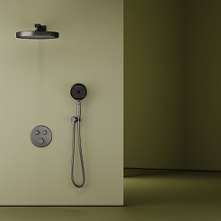 Sancos Душевой комплект Space SC3006GMG вороненая сталь – фотография-7