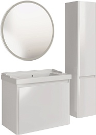 ASB-Mebel Мебель для ванной Бьянка 80 подвесная белая – фотография-2