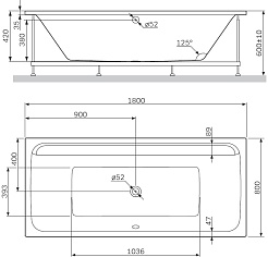Am.Pm Акриловая ванна INSPIRE 2.0 180х80 W52A-180-080W-A – фотография-9