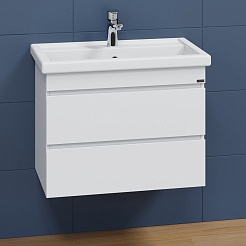 СанТа Тумба с раковиной Марс 70 подвесная белая – фотография-2